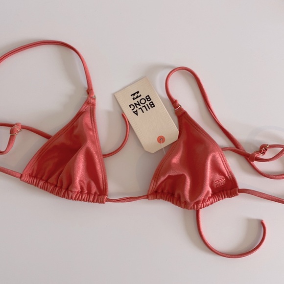 Billabong Swim Nwt Sol Searcher Slide Tall Triangle Bikini Top
